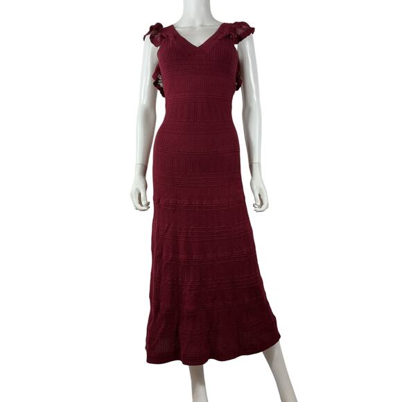 Sézane 'Aphrodite' Red Viscose Dress Size XS - Picture 2 of 4